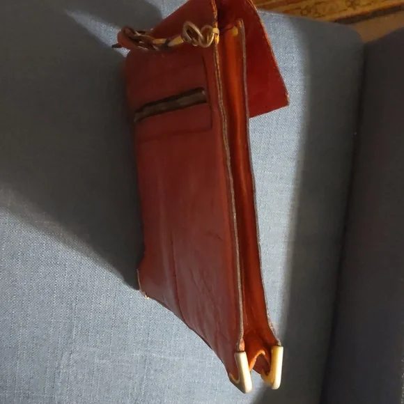 Vintage Oscar de la Renta Leather Brown Shoulder Briefcase Bag Bond Street Ltd - Picture 7 of 8